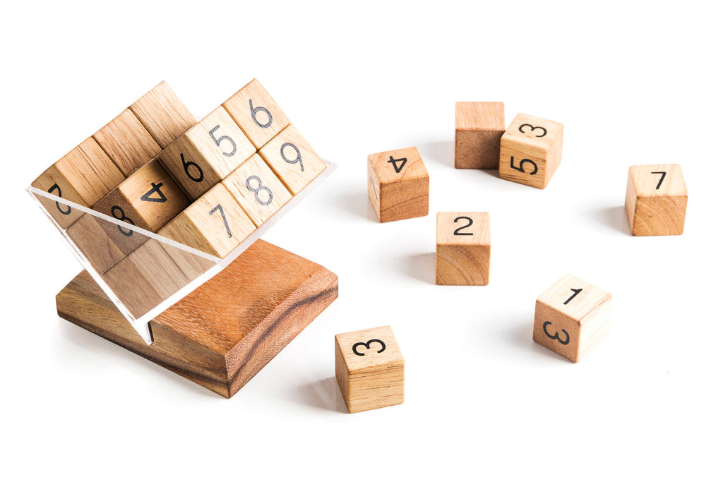 Wooden Sudoku Cube Puzzle