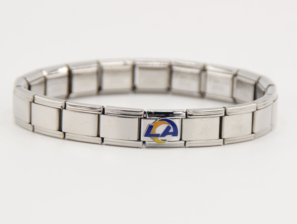 Football Team Logo Italian Charm Bracelet – Custom Gifts for Fans