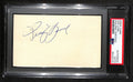 Pug Lund CFB HOF Signed/Auto 3x5 Index Card Minnesota PSA/DNA 189015