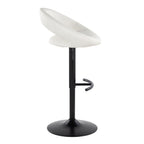 Posh - Contemporary Adjustable Barstool With Swivel & Rounded