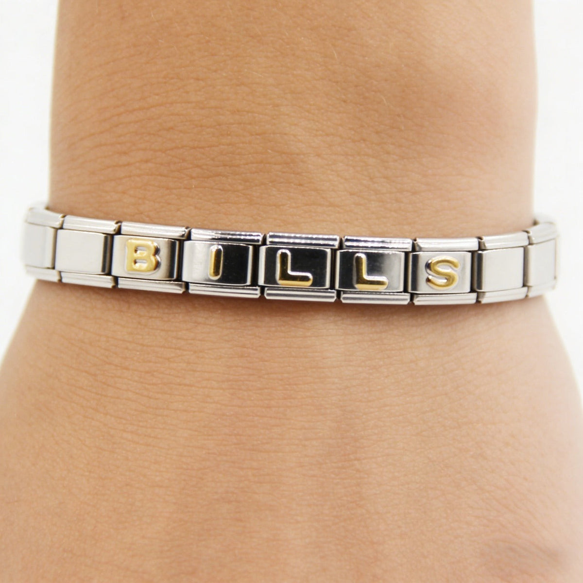 Buffalo Bills Italian Charm Bracelet – Perfect Fan Gift for Birthday, Christmas, Valentine’s Day & Game Day