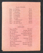 1942 Lebanon vs. William Penn High School Football Game Program 11/14