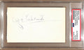 Joe Kuharich Autographed 3x5 Index Card Notre Dame PSA/DNA 179063