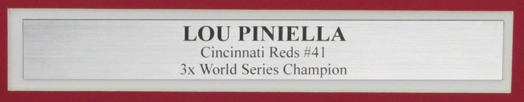 Lou Piniella Autographed/Hand Inscribed 16x20 Photo Reds Framed Fanatics 183693