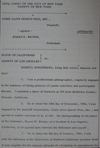 1965 Letters To and From Art Modell about Jim Brown Picture Lawsuit 145103