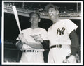 Mickey Mantle/Joe DiMaggio HOF UNSIGNED 8x10 B/W Photo New York Yankees
