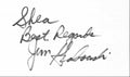 Jim Grabowski Green Bay Packers CFHOF Signed/Auto 3x5 Index Card  189542