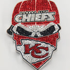 Newest Sports Team Logo Bandit Skull  Pendant Necklace – Iced Out Hip Hop Jewelry for True Fans