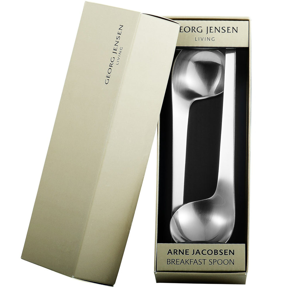 Arne Jacobsen Stainless Steel Left-Handed Breakfast Spoon Set // Set of 2 // 3355057