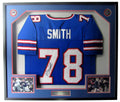 Bruce Smith Signed/Auto Buffalo Bills Custom Football Jersey Framed JSA 159374