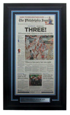 The Philadelphia Inquirer Villanova 3 Time Natl Champs Framed Newspaper 148203