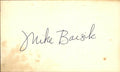 Mike Bacsik Texas Rangers Signed/Autographed 3x5 Index Card 162581