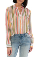 KUT from the Kloth Jasmine Chiffon Blouse - Small