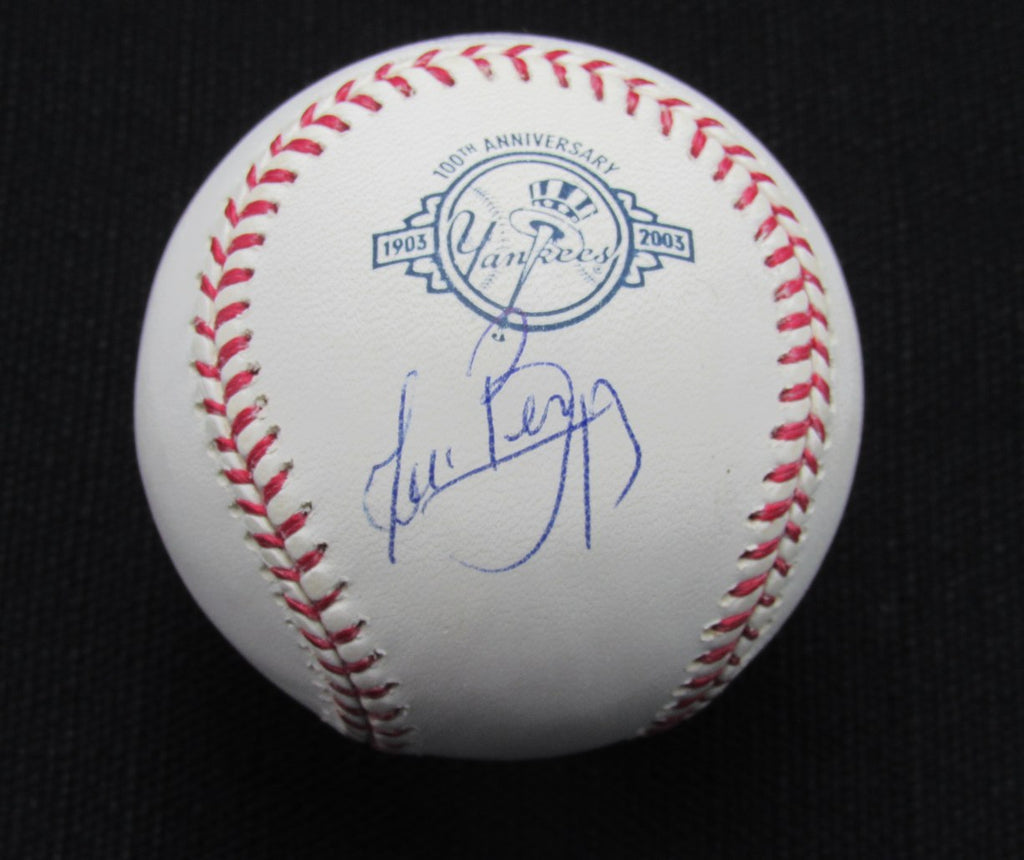 Juan Beniquez Signed/Auto Yankees 100th OML Baseball MAB 187047