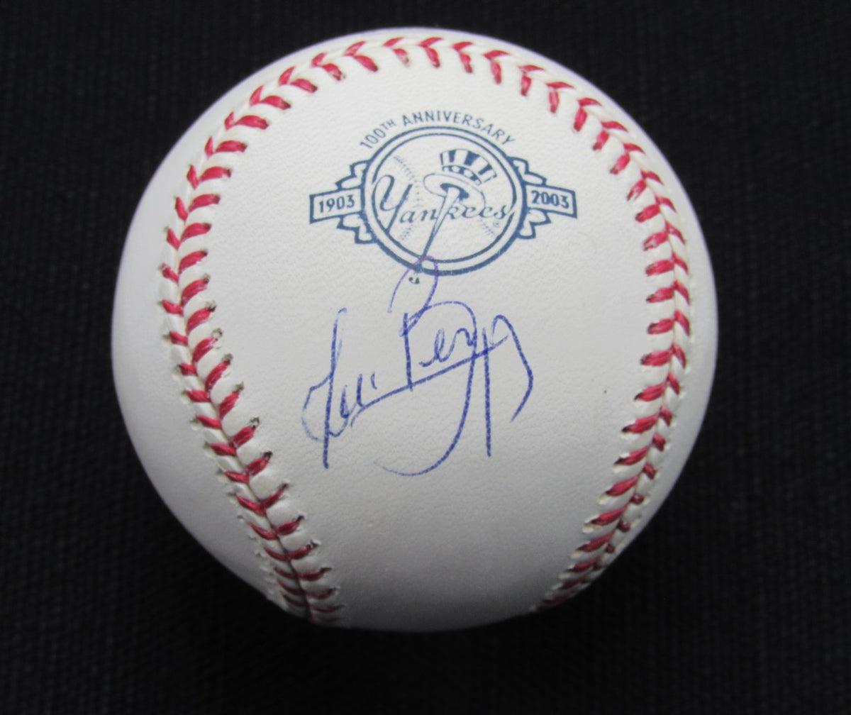 Juan Beniquez Signed/Auto Yankees 100th OML Baseball MAB 187047