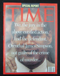 October 16, 1995 TIME Magazine Newstand No Label  O.J. Simpson on Cover 187382