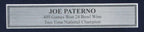 Joe Paterno Penn State Signed 3x5 Index Card w/ 8x10 Photo Framed PSA/DNA 166692