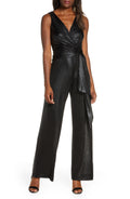 Taylor Twist-Front Wide-Leg Jumpsuit