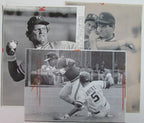 Lot of 9 George Brett Kansas City Royals 1980's-90's News Wire Photos 157376