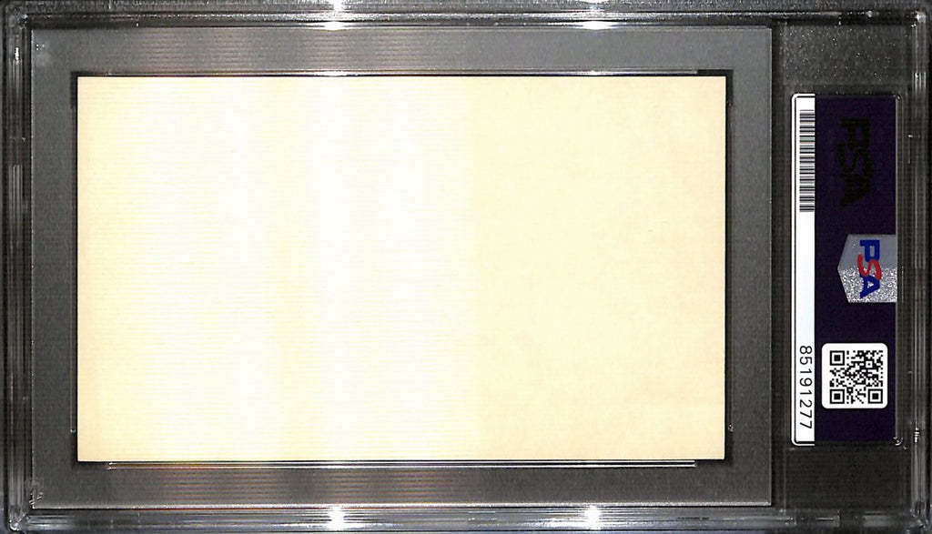 Joe Torre Signed/Auto 3x5 Index Card New York Yankees PSA/DNA 187236