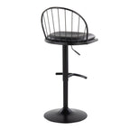 Riley - Farmhouse Adjustable Height Barstool With Swivel (Set of 2)