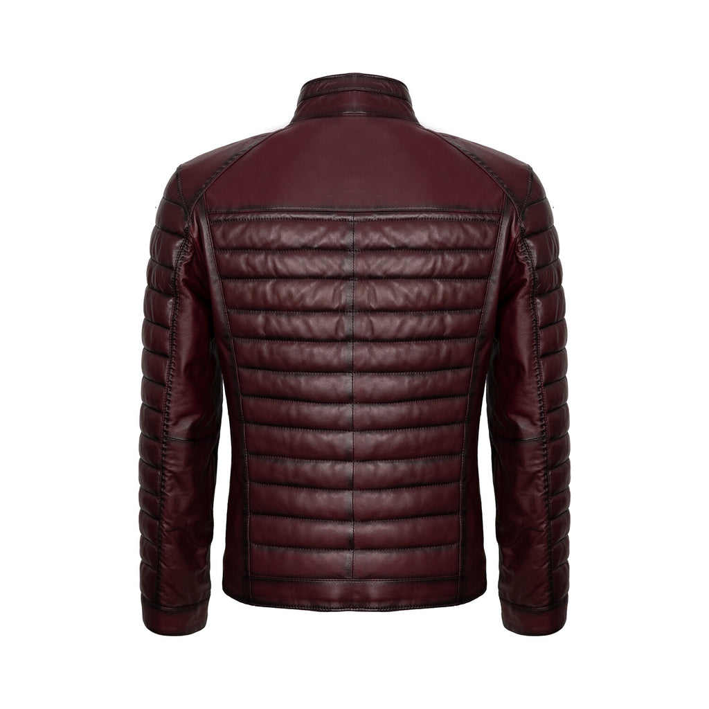 Quilted Jacket // Burgundy