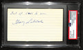 Harry Litwack HOF Signed/Auto 3x5 Index Card Temple PSA/DNA 188555