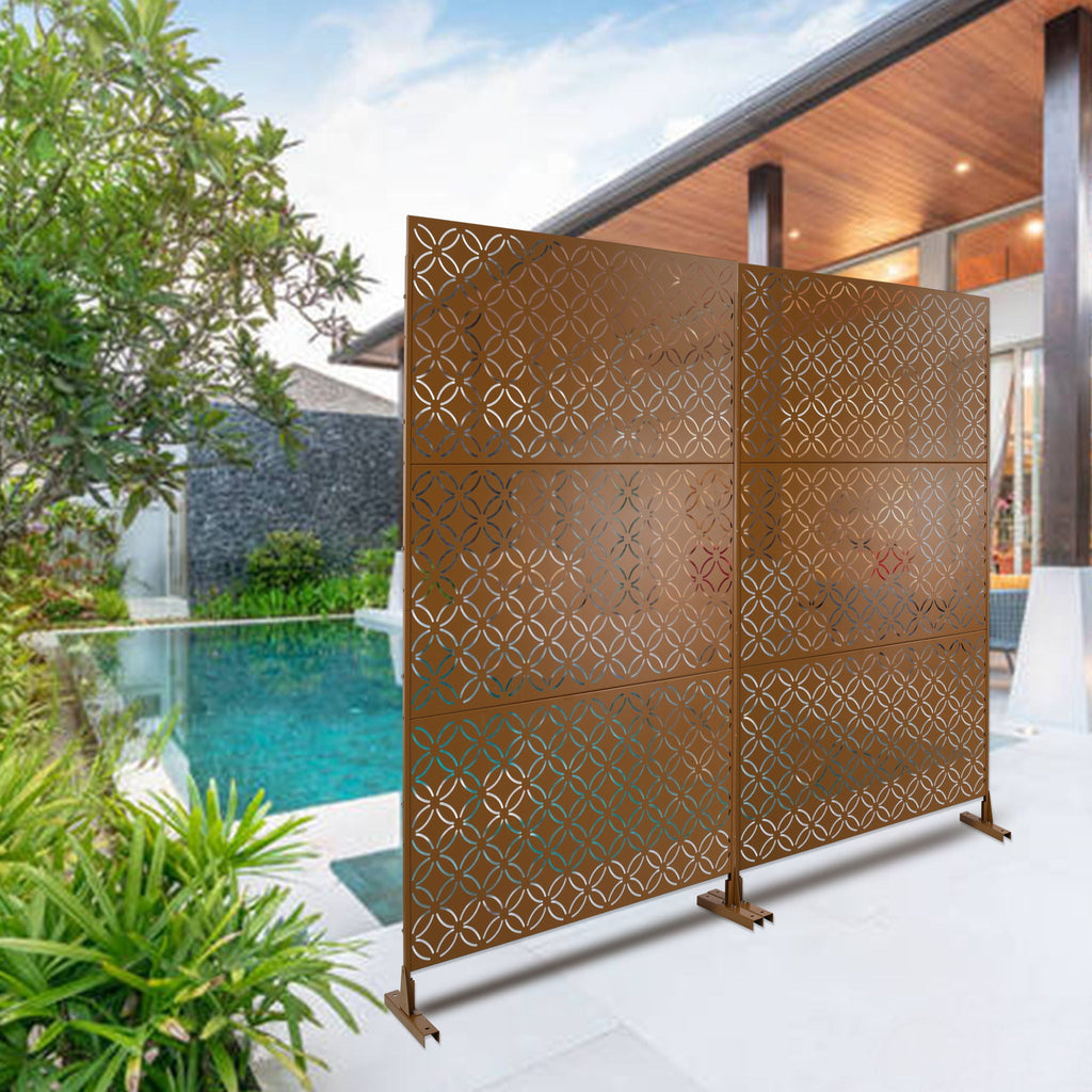 Metal Privacy - Brown