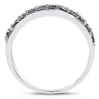 1.70 Carat Genuine Blue Sapphire .925 Sterling Silver Ring
