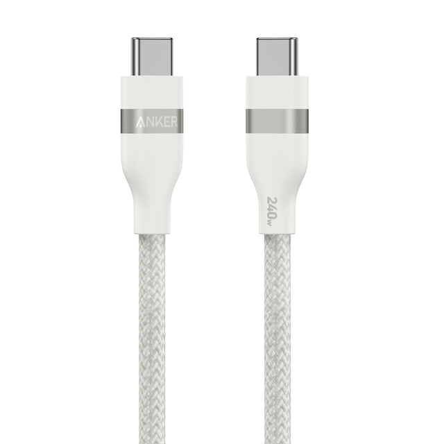 Anker USB-C to USB-C Cable (3 ft / 6 ft, 240W, Upcycled-Braided)