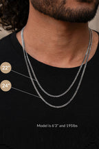 Stone Cross Pendant - Black Onyx