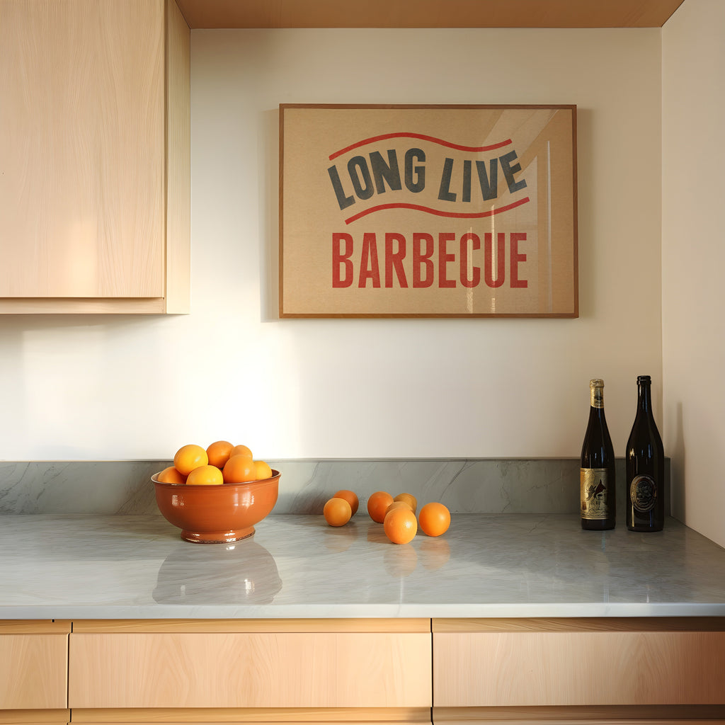 Long Live Barbecue Art Print