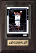 Anthony Edwards Minnesota Timberwolves 2025 2024 Donruss Score Prizm Topps 4x6 Gift Plaque
