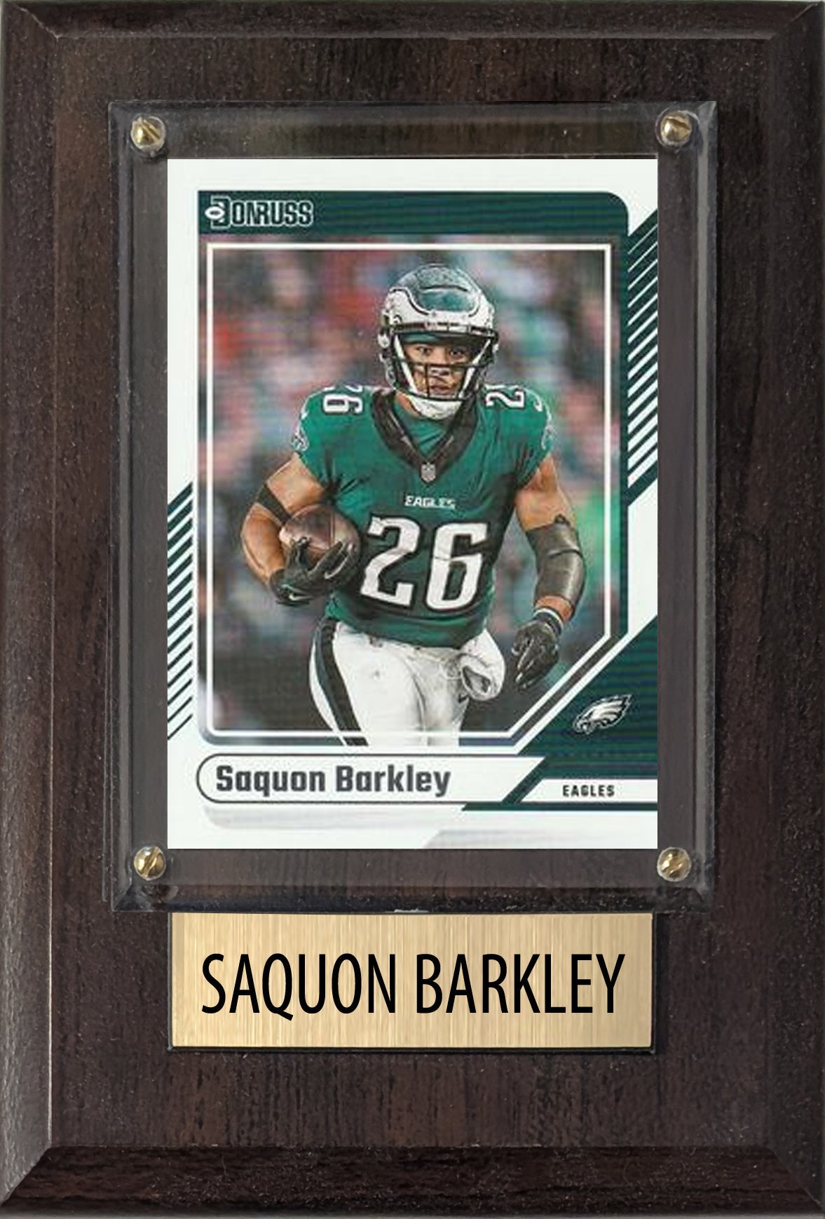 Saquon Barkley Philadelphia Eagles 2025 2024 Donruss Score Prizm Topps 4x6 Gift Plaque