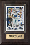 CeeDee Lamb Dallas Cowboys 2025 2024 Donruss Score Prizm Topps 4x6 Gift Plaque