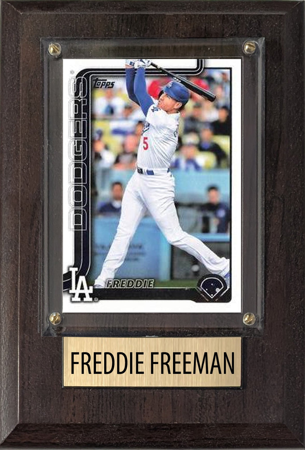 Freddie Freeman Los Angeles Dodgers 2025 2024 Topps Bowman 4x6 Gift Plaque