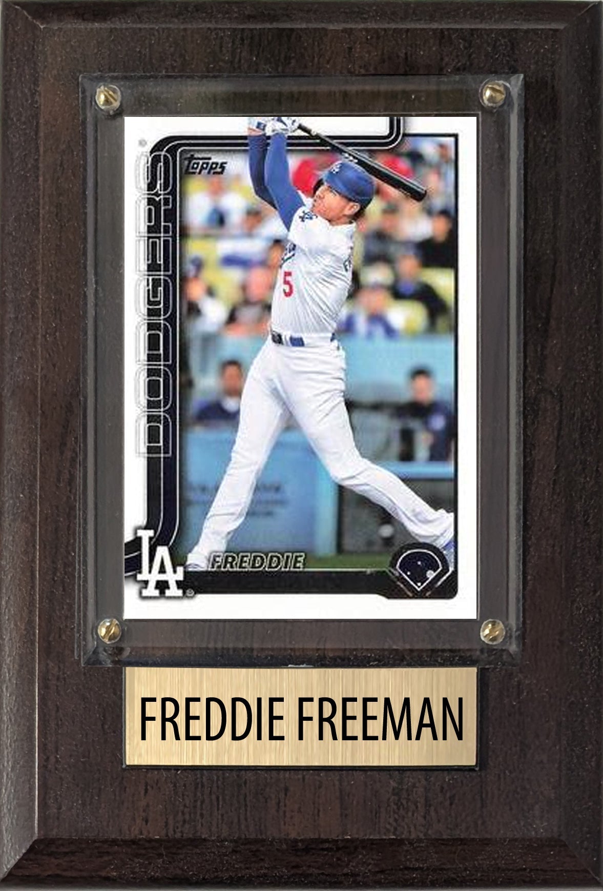 Freddie Freeman Los Angeles Dodgers 2025 2024 Topps Bowman 4x6 Gift Plaque