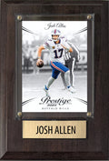 Josh Allen Buffalo Bills 2025 2024 Donruss Score Prizm Topps 4x6 Gift Plaque