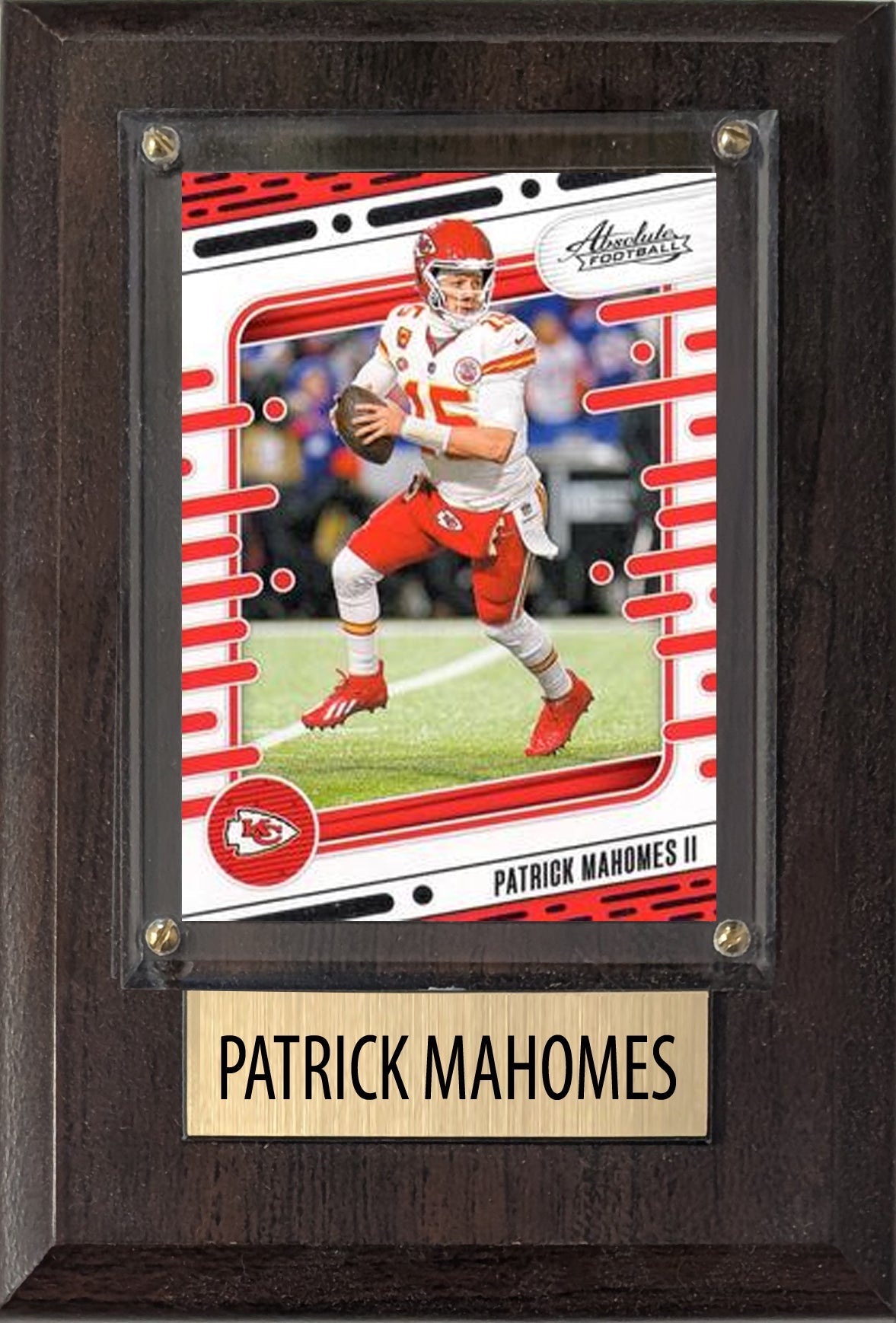 Patrick Mahomes Kansas City Chiefs 2025 2024 Donruss Score Prizm Topps 4x6 Gift Plaque