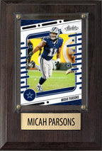 Micah Parsons Dallas Cowboys 2025 2024 Donruss Score Prizm Topps 4x6 Gift Plaque