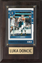 Luka Doncic Dallas Mavericks 2025 2024 Donruss Score Prizm Topps 4x6 Gift Plaque