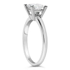 14K White Gold 1.0 Cttw Princess Lab-Grown Diamond Solitaire Engagement  Ring (F-G Color, VS1-VS2 Clarity) - Ring Size 7
