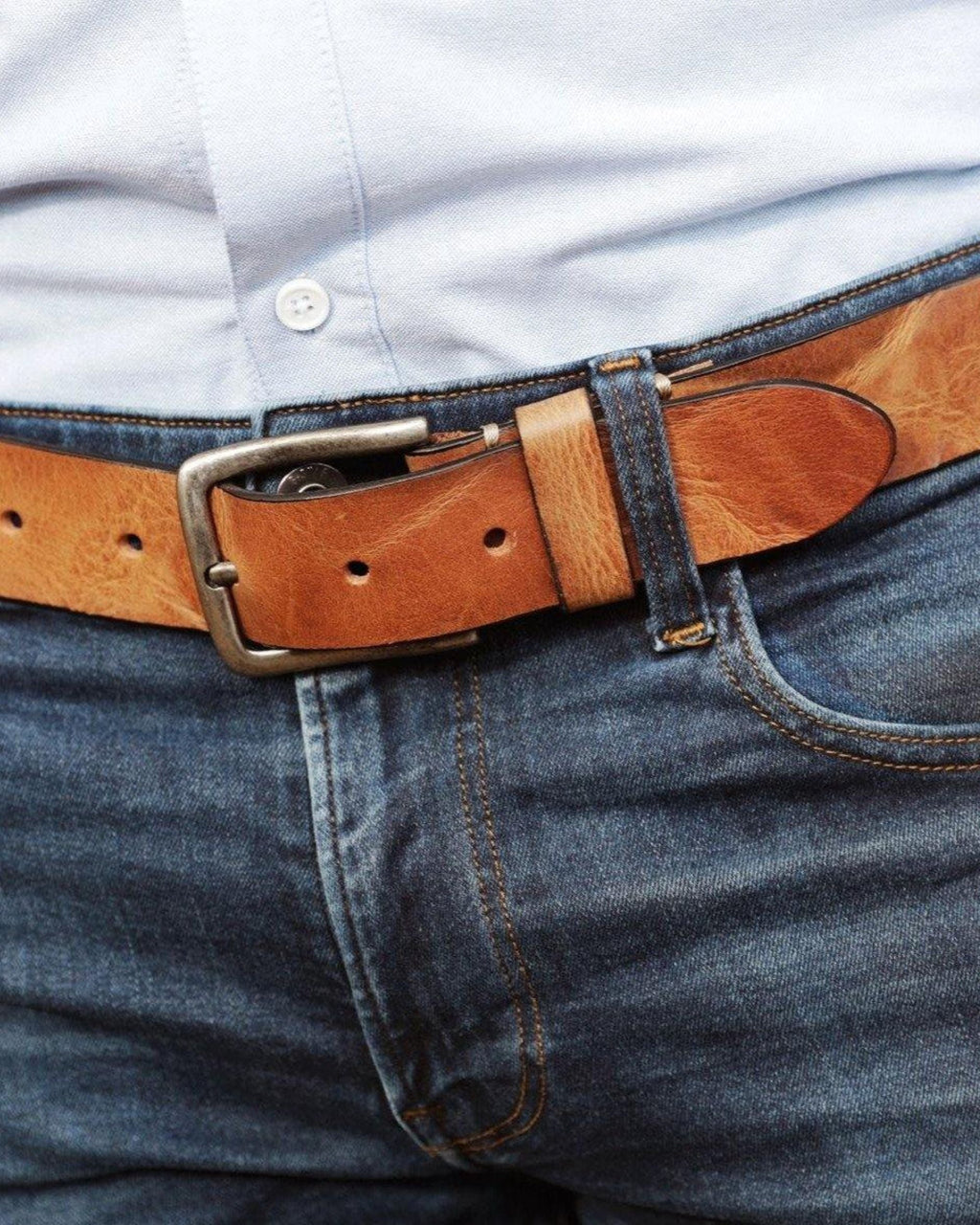 Dani | Classic Rugged Leather Belt