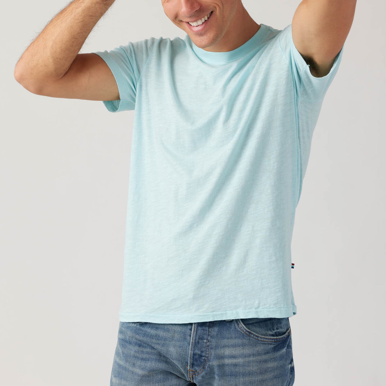 Essential Slub Crew // Light Blue