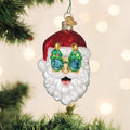 Christmas Tree Shades Santa Ornament