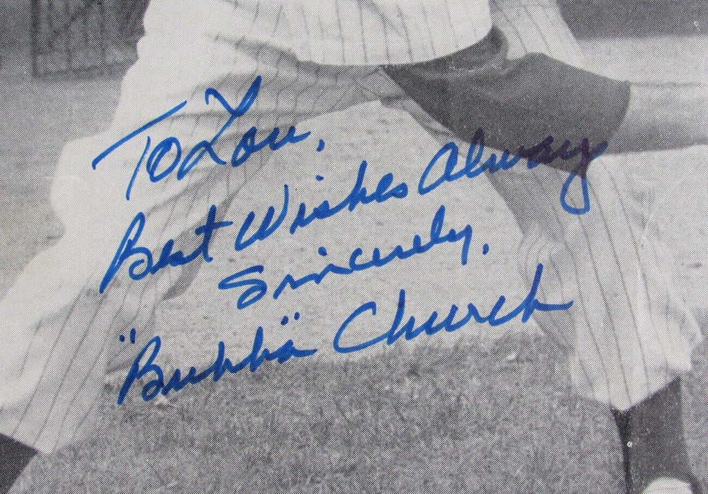 "Bubba" Church Autographed 8x11 Baseball Magazine Insert Photo Phillies PSA/DNA