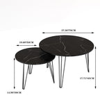 Round Nesting Coffee Table (Set of 2)