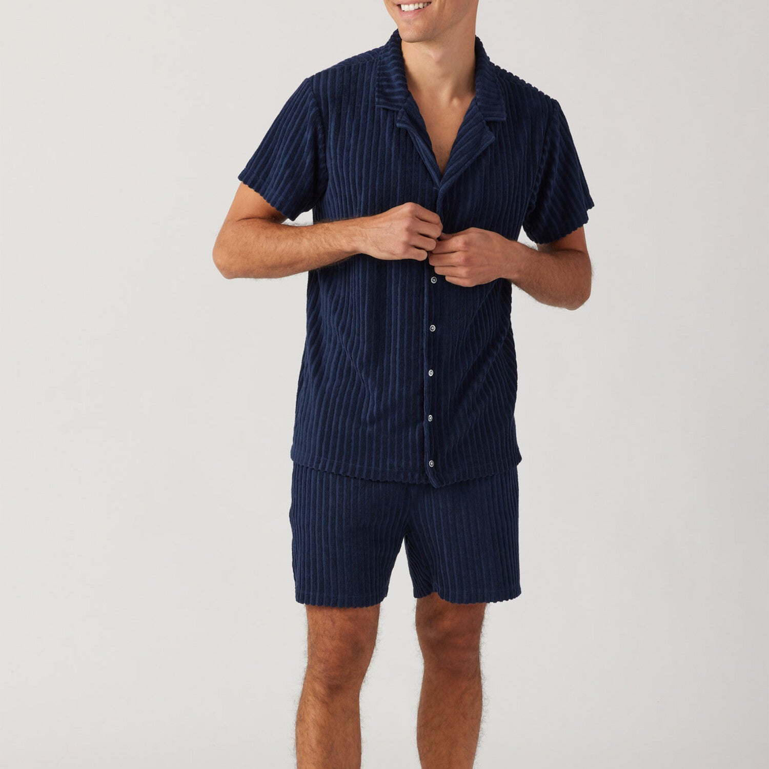 Riviera Terry Cabana Shirt // Indigo