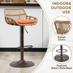 Modern Swivel Bar Stools Adjustable Counter Chairs