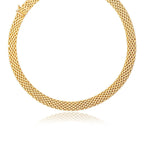 14k Yellow Gold Flexible Panther 9.0mm Line Necklace
